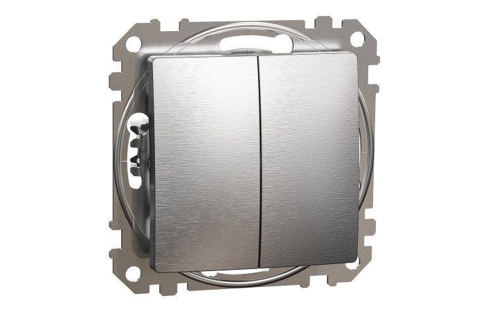 Двоклавішний вимикач Матовий алюміній Sedna Elements - Зображення shnider_SDD170105_IOP-def_CL.jpg