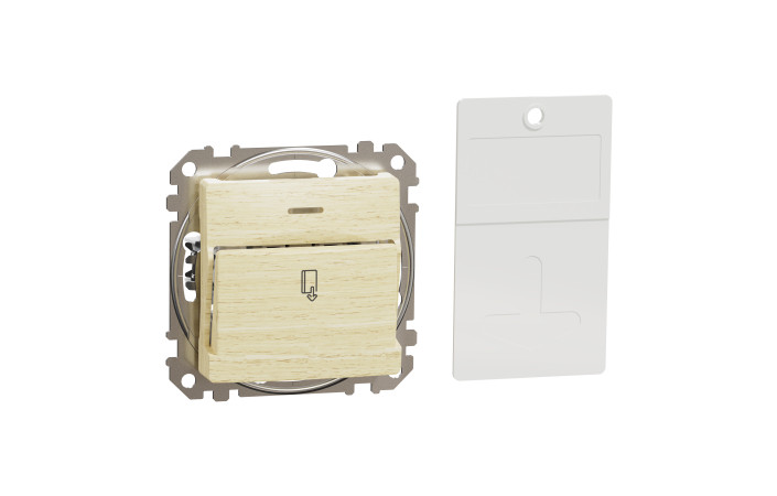 Картковий вимикач 10А, береза, Sedna Design & Elements - Зображення shnider_SDD180121_IOP-def_WD.jpg