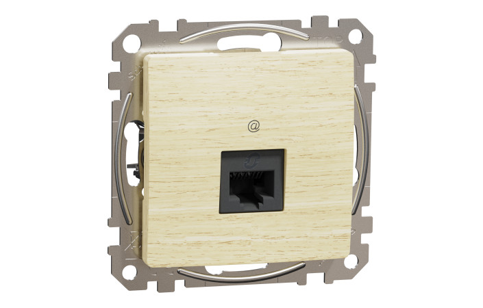 Комп'ютерна розетка RJ45 CAT 5E UTP, Береза Sedna Elements - Зображення shnider_SDD180451_IOP-def_WD20.jpg