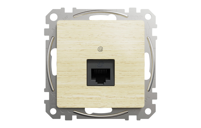 Комп'ютерна розетка RJ45 CAT 5E UTP, Береза Sedna Elements - Зображення shnider_SDD180451_IOP-front_WD20.jpg