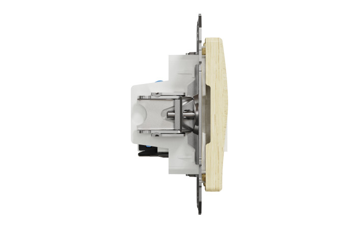 Розетка телекомунікаційна RJ45+RJ11 6UTP, береза, Sedna Design & Elements - Зображення shnider_SDD180468_IOP-L_WD20.jpg