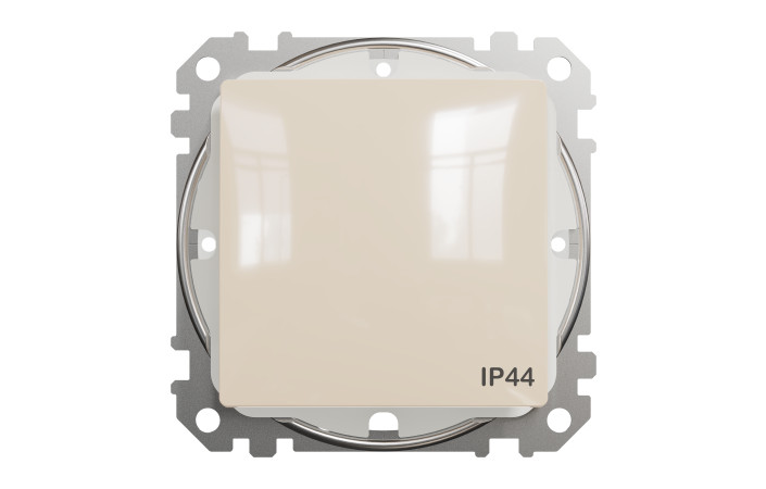 Одноклавішний перемикач IP44 Бежевий Sedna Design - Зображення shnider_SDD212106_IOP-front_WD20.jpg