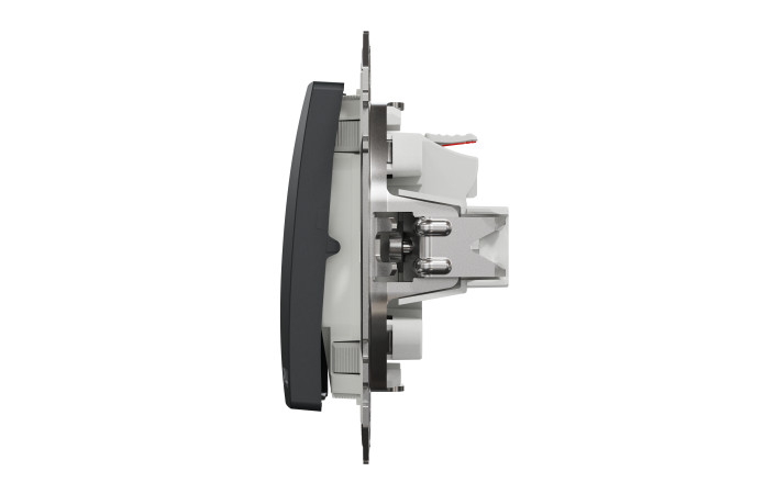 Одноклавішний вимикач, 10АX, IP44, чорний, Sedna Design & Elements - Зображення shnider_SDD214101_IOP-R_WD20.jpg