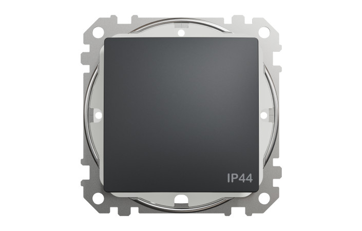 Одноклавішний перемикач IP44 Чорний Sedna Design - Зображення shnider_SDD214106_IOP-front_WD20.jpg