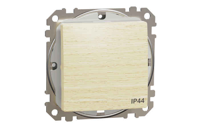 Одноклавішний перемикач 10 АХ, IP44, Береза Sedna Elements - Зображення shnider_SDD280106_IOP-def_WD20.jpg