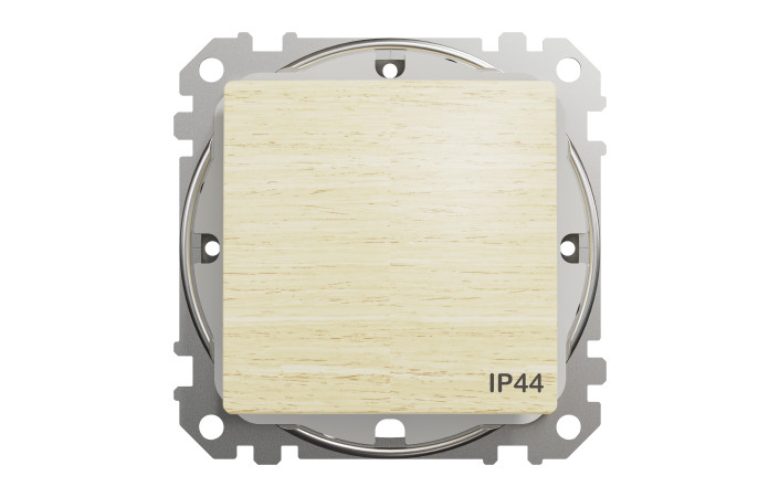 Одноклавішний перемикач 10 АХ, IP44, Береза Sedna Elements - Зображення shnider_SDD280106_IOP-front_WD20.jpg