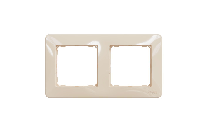 Рамка 2-постова Бежевий Sedna Design - Зображення shnider_SDD312802_IOP-front_WD20.jpg