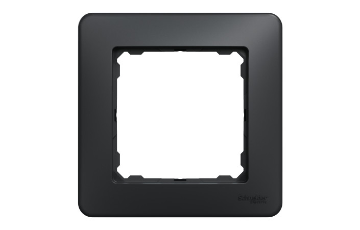 Рамка 1-постова Чорний Sedna Design - Зображення shnider_SDD314801_IOP-front_WD20.jpg
