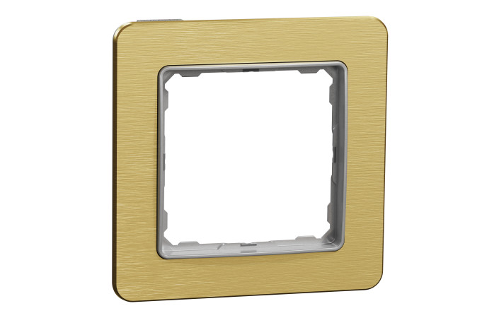 Рамка 1-постова  Матове золото Sedna Elements - Зображення shnider_SDD371801_IOP-def_WD20.jpg