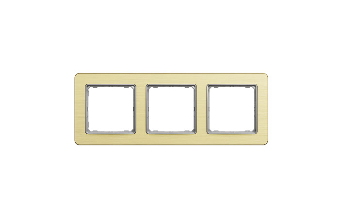 Рамка 3-постова  Матове золото Sedna Elements - Зображення shnider_SDD371803_IOP-front_WD20.jpg