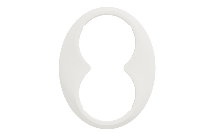 РАМКА ДЛЯ ПОДВ. РОЗЕТК. БІЛА - Зображення shnider_WDE011404_IOP-front_CL.jpg