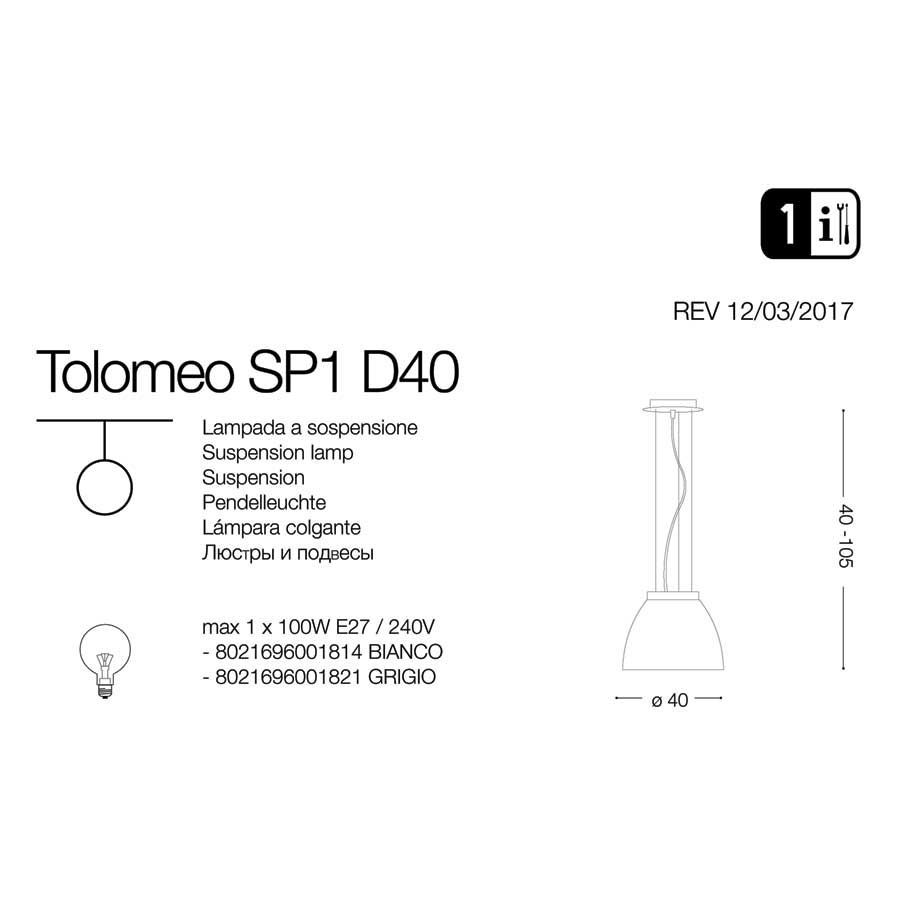 Люстра TOLOMEO SP1 D40 GRIGIO (001821), IDEAL LUX - Зображення 001814-.jpg