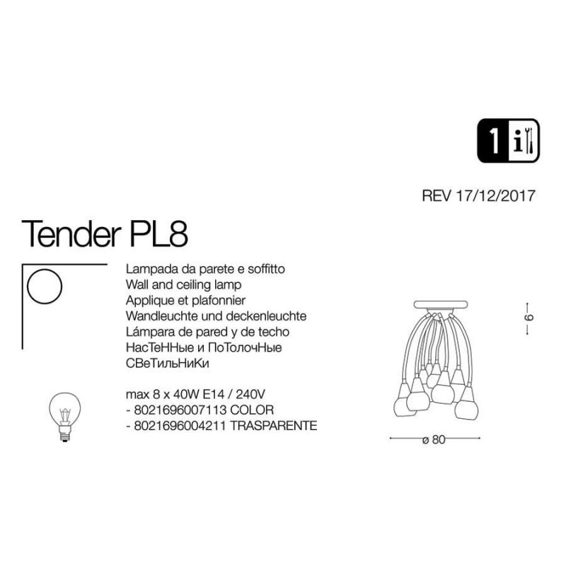 Світильник TENDER PL8 (004211), IDEAL LUX - Зображення 004211-.jpg