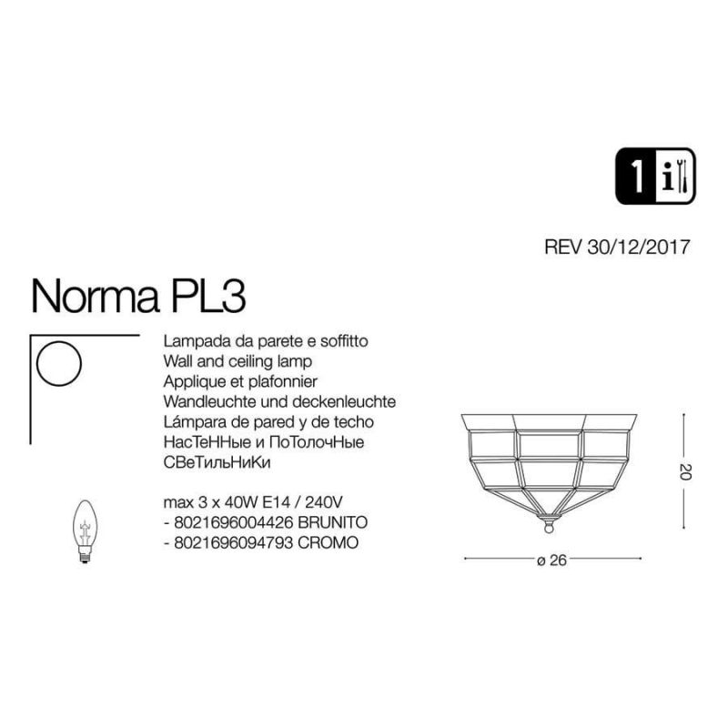 Светильник NORMA PL3 CROMO (094793), IDEAL LUX - Зображення 004426-.jpg