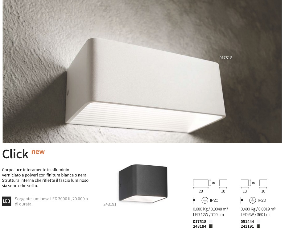 Світильник CLICK AP D20 BIANCO (017518), IDEAL LUX - Зображення 017518--.jpg