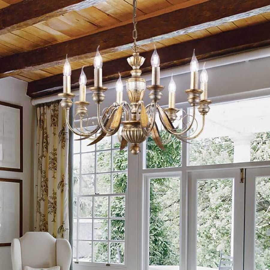 Люстра FIRENZE SP8 BIANCO ANTICO (012872), IDEAL LUX - Зображення 020839_2_.jpg