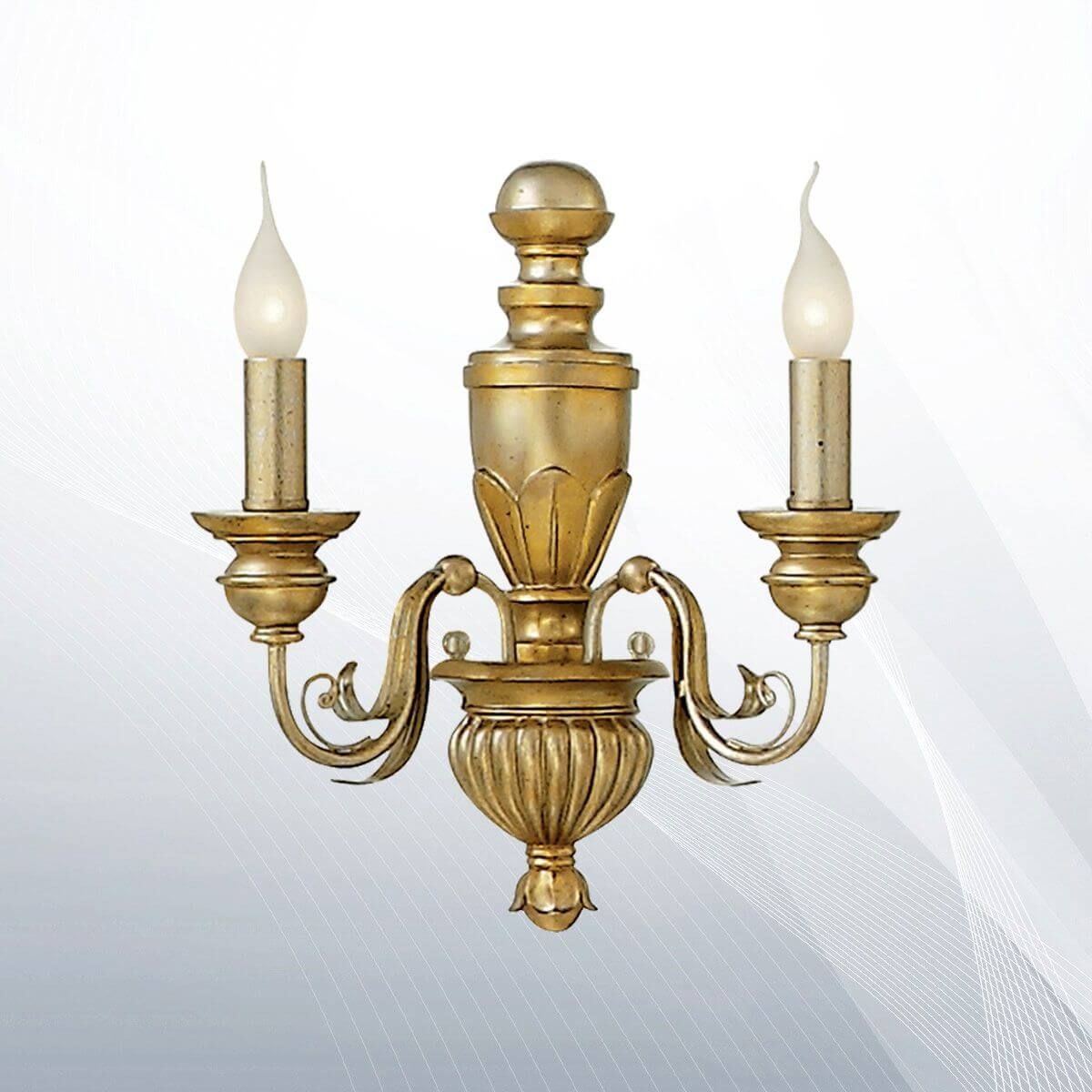 Бра FIRENZE AP2 ORO ANTICO (020846), IDEAL LUX - Зображення