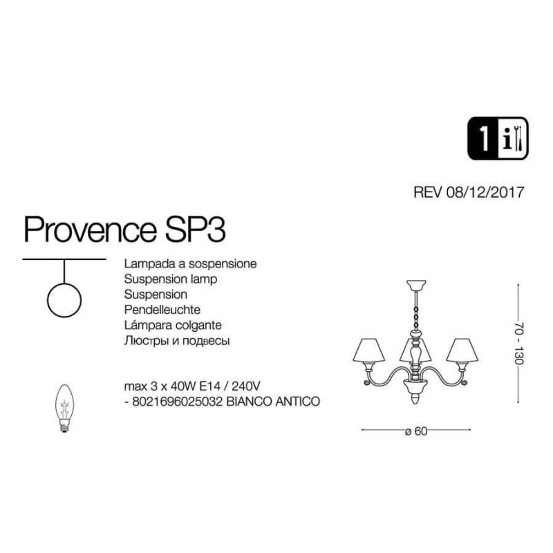 Люстра PROVENCE SP3 (025032), IDEAL LUX - Зображення 025032-.jpg