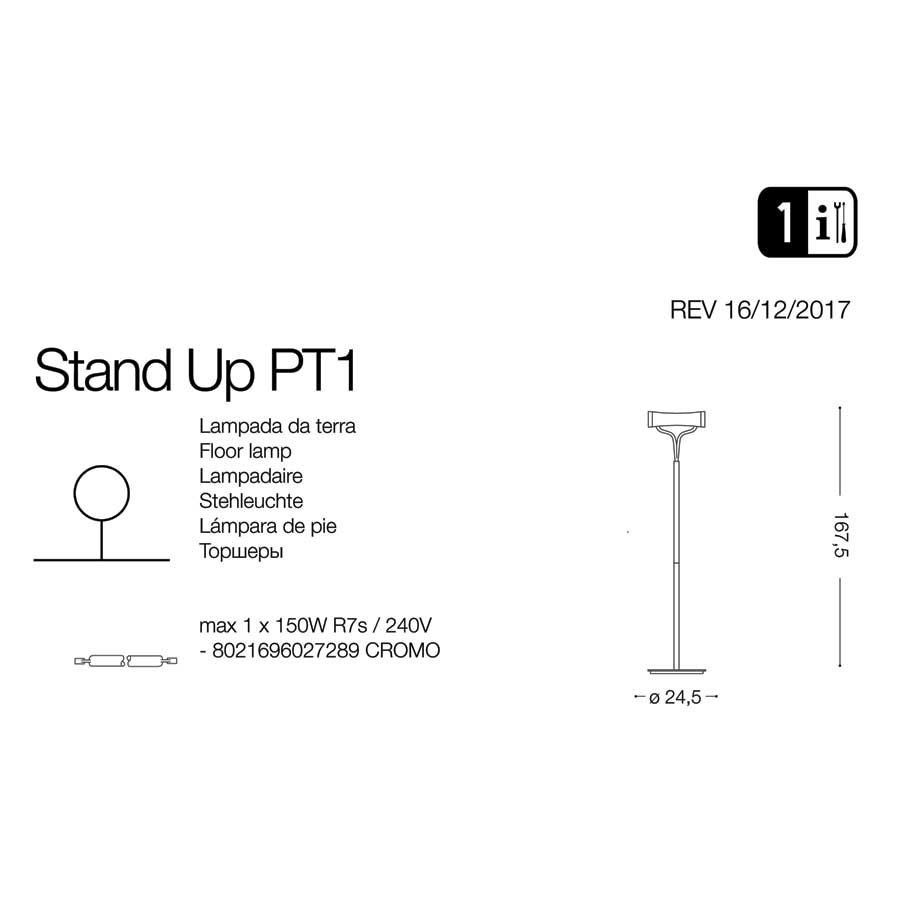 Торшер STAND UP PT1 (027289), IDEAL LUX - Зображення 027289-.jpg