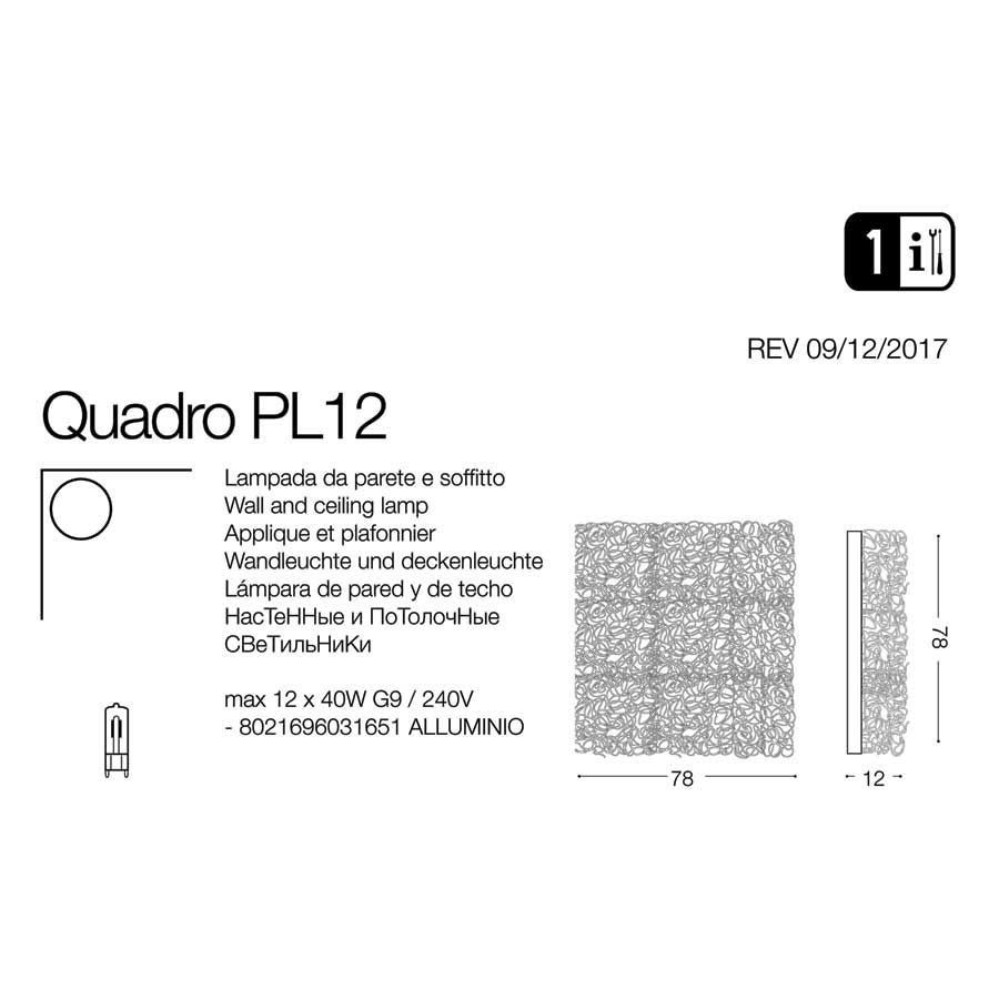 Світильник QUADRO PL12 (031651), IDEAL LUX - Зображення 031651-1_.jpg