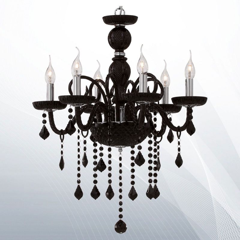 Люстра GIUDECCA SP6 NERO (032504), IDEAL LUX - Зображення