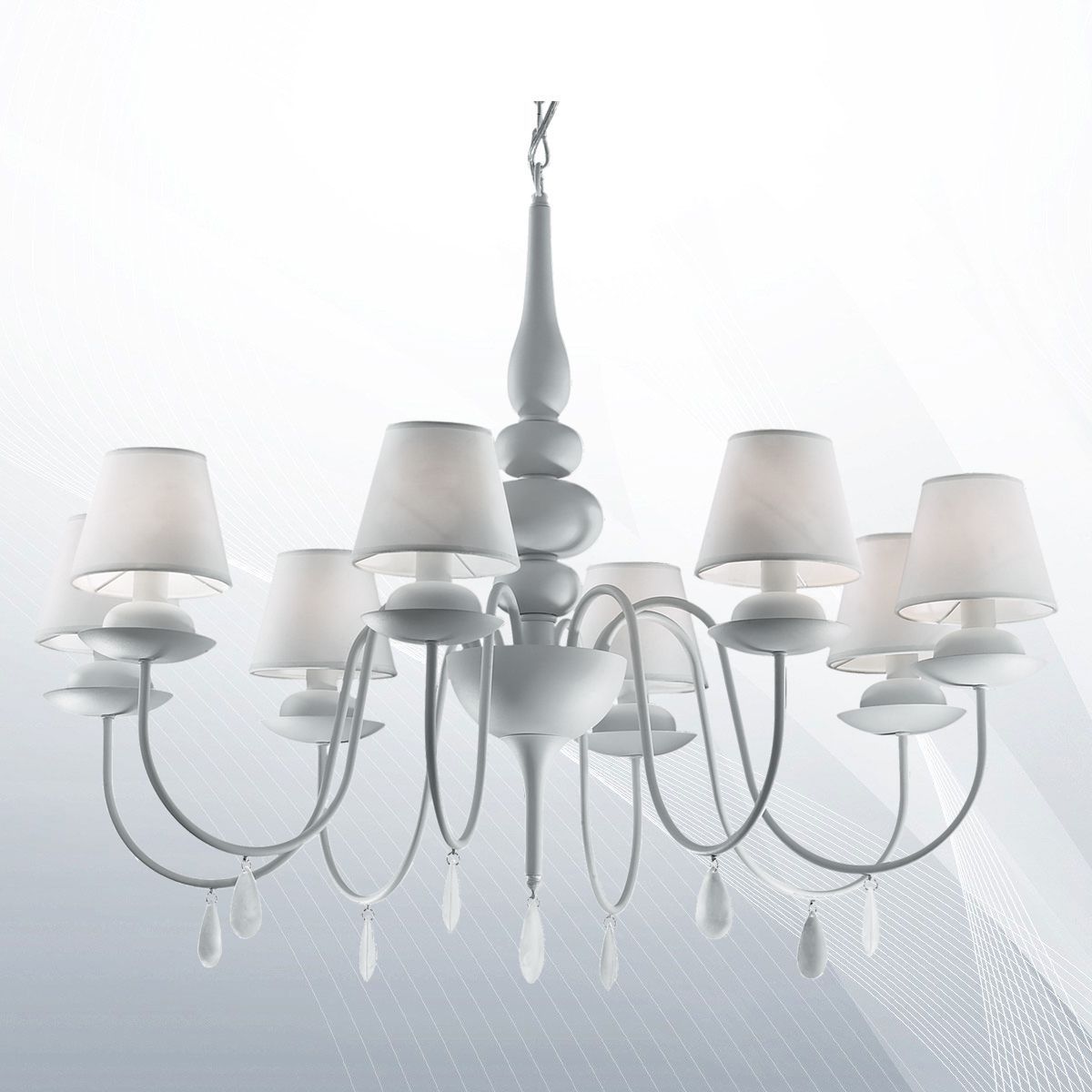 Люстра BLANCHE SP8 BIANCO (035574), IDEAL LUX - Зображення