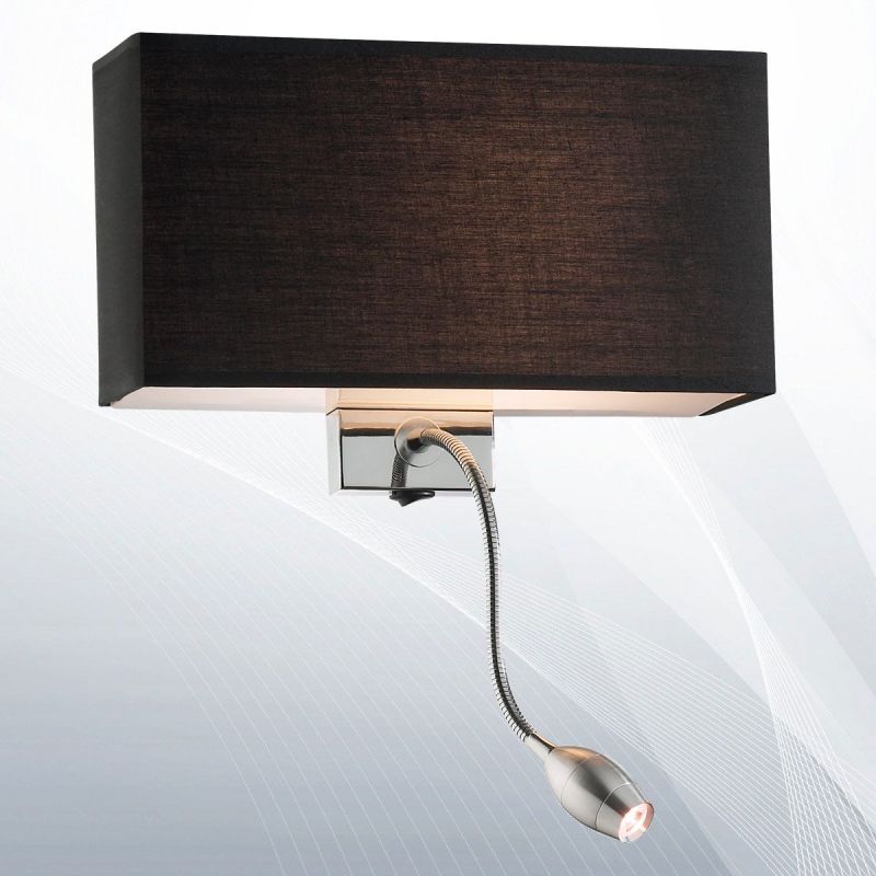 Бра HOTEL AP2 NERO (035956), IDEAL LUX - Зображення