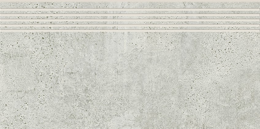 Сходинка пряма Newstone Light Grey Steptread 298×598 Opoczno - Зображення