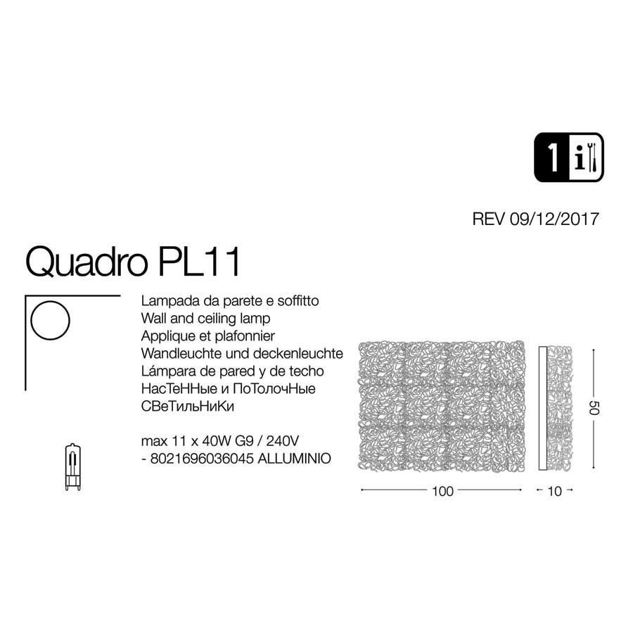 Светильник QUADRO PL11 (036045), IDEAL LUX - Зображення 036045-1.jpg
