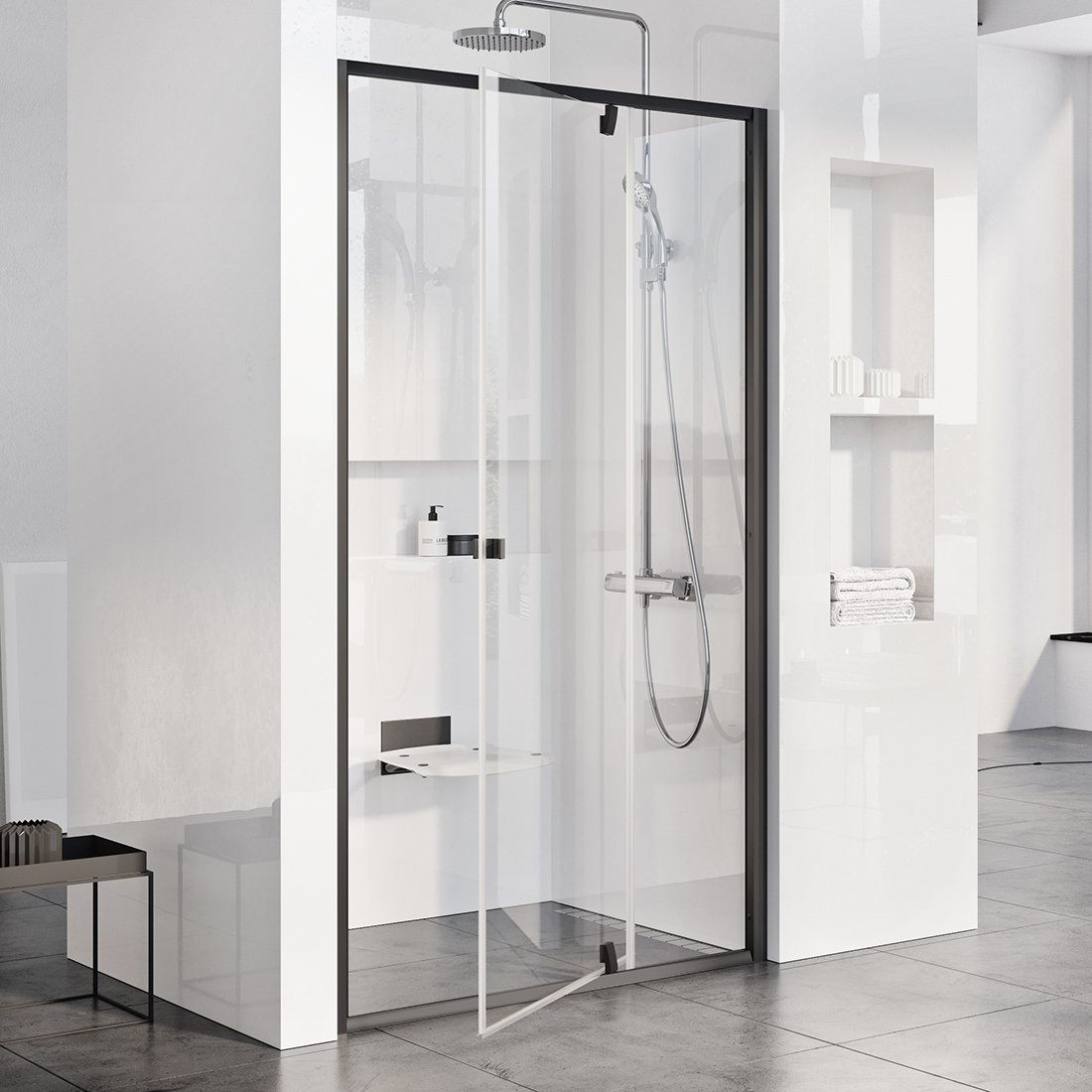 Душевые двери двухэлементные PDOP2-110 Transparent, (03GD0300Z1) RAVAK - Зображення 03GA0300Z1.jpg