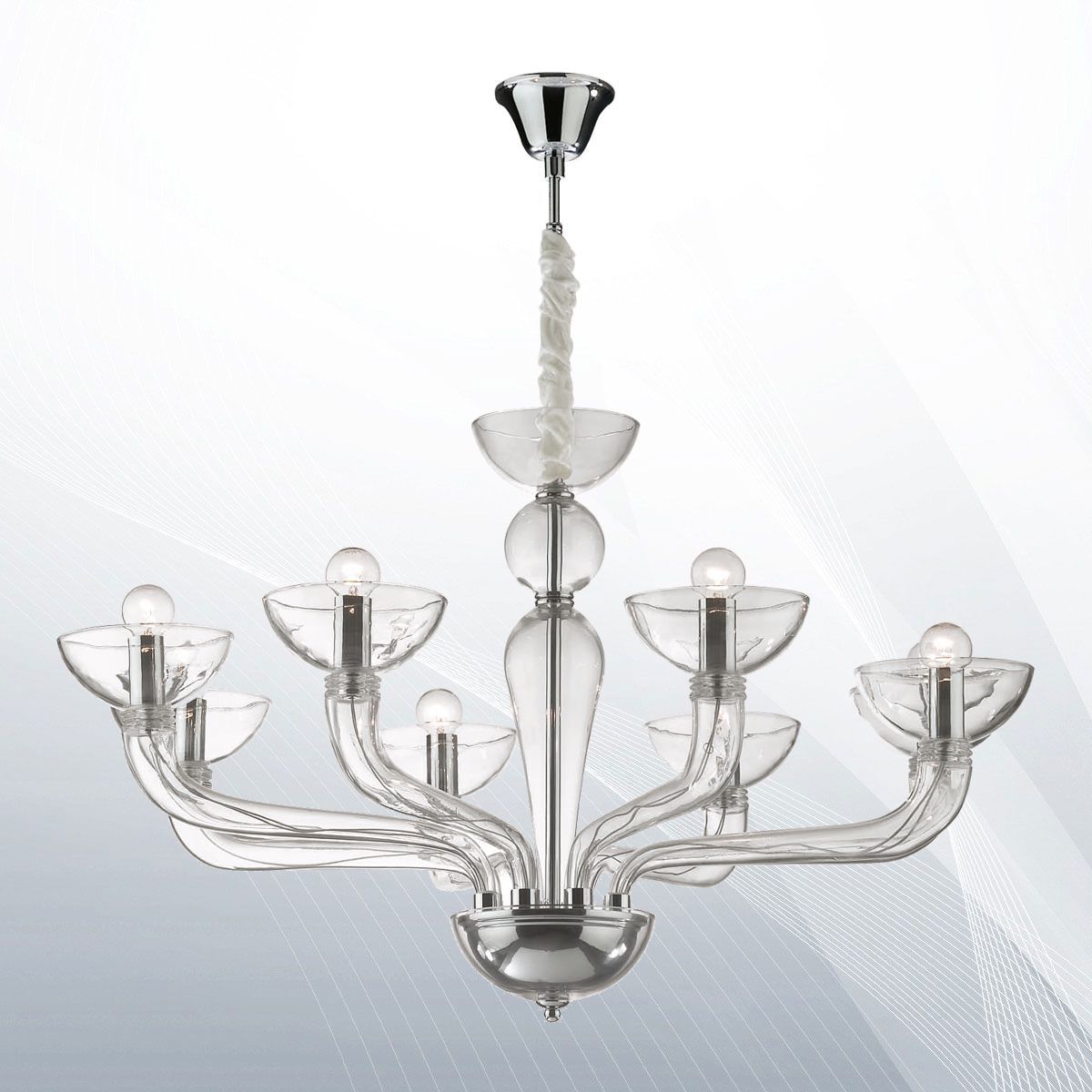 Люстра CASANOVA SP8 TRASPARENTE (044255), IDEAL LUX - Зображення