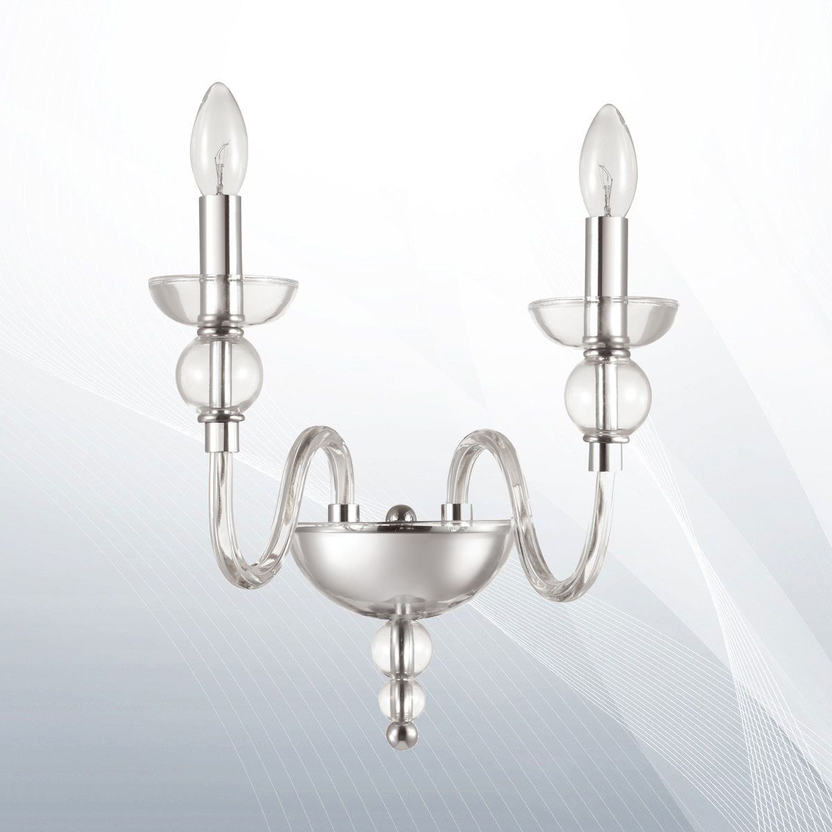 Бра DOGE AP2 TRASPARENTE (044392), IDEAL LUX - Зображення 044392.jpg