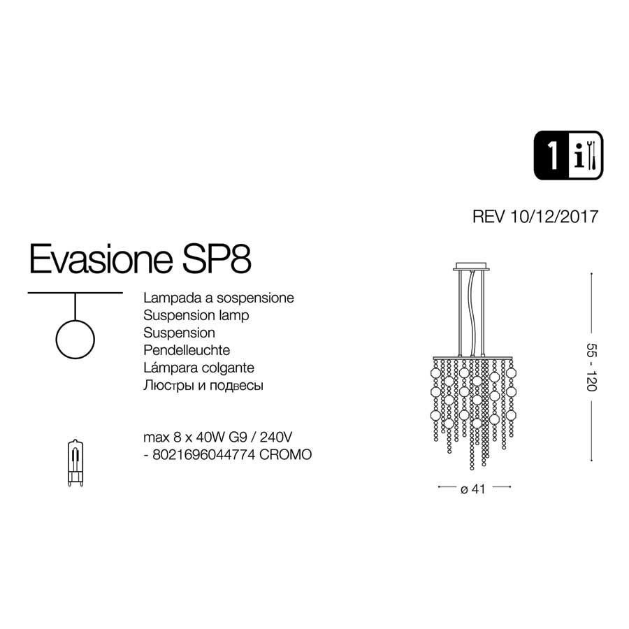 Люстра EVASIONE SP8 (044774), IDEAL LUX - Зображення 044774-1_.jpg