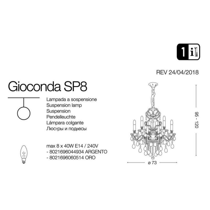 Люстра GIOCONDA SP8 ARGENTO (044934), IDEAL LUX - Зображення 060514-.jpg