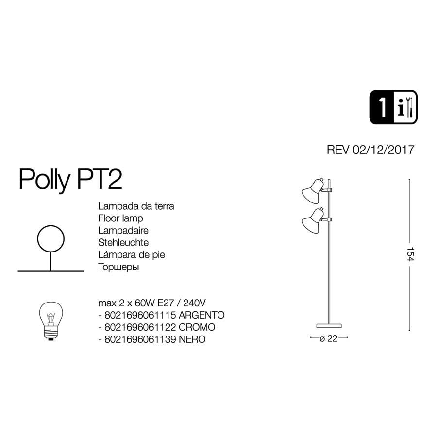 Торшер POLLY PT2 ARGENTO (061115), IDEAL LUX - Зображення 061122_.jpg