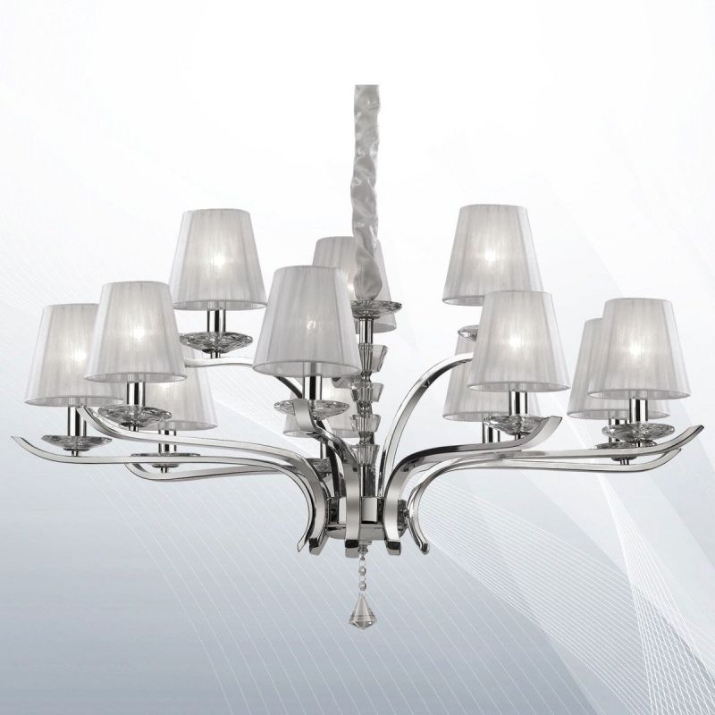 Люстра PEGASO SP12 BIANCO (066431), IDEAL LUX - Зображення