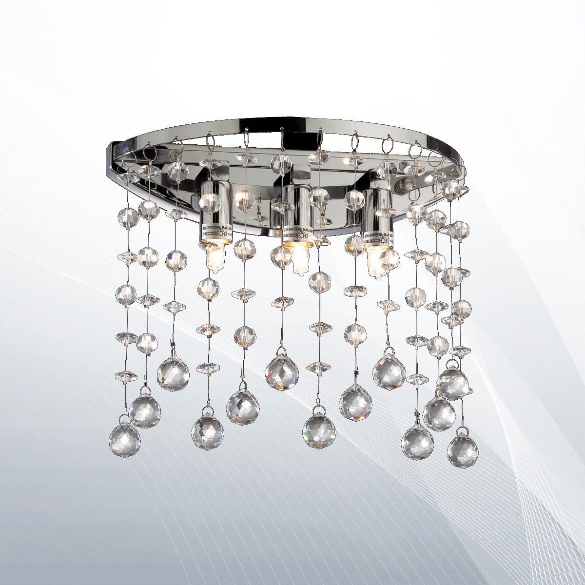 Бра MOONLIGHT AP3 CROMO (077833), IDEAL LUX - Зображення