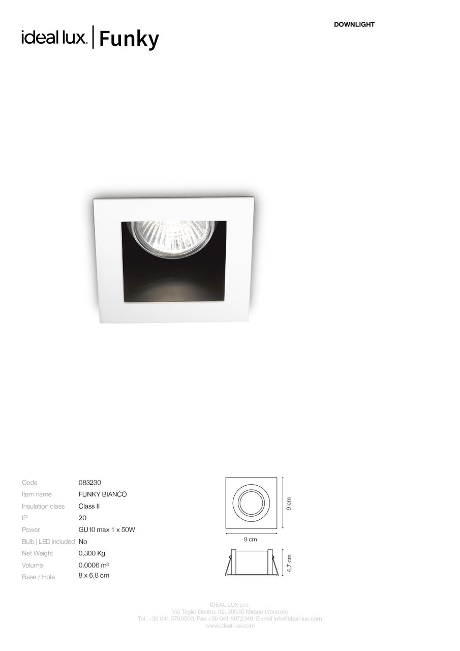 Точковий світильник FUNKY ALLUMINIO (083223), IDEAL LUX - Зображення 083230_SC.jpg