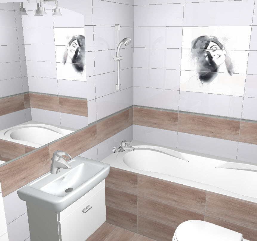 Плитка стінова Simple Art White Glossy 200x600x8,5 Cersanit - Зображення 08394-simple-art-white-glossy-20x60.jpg