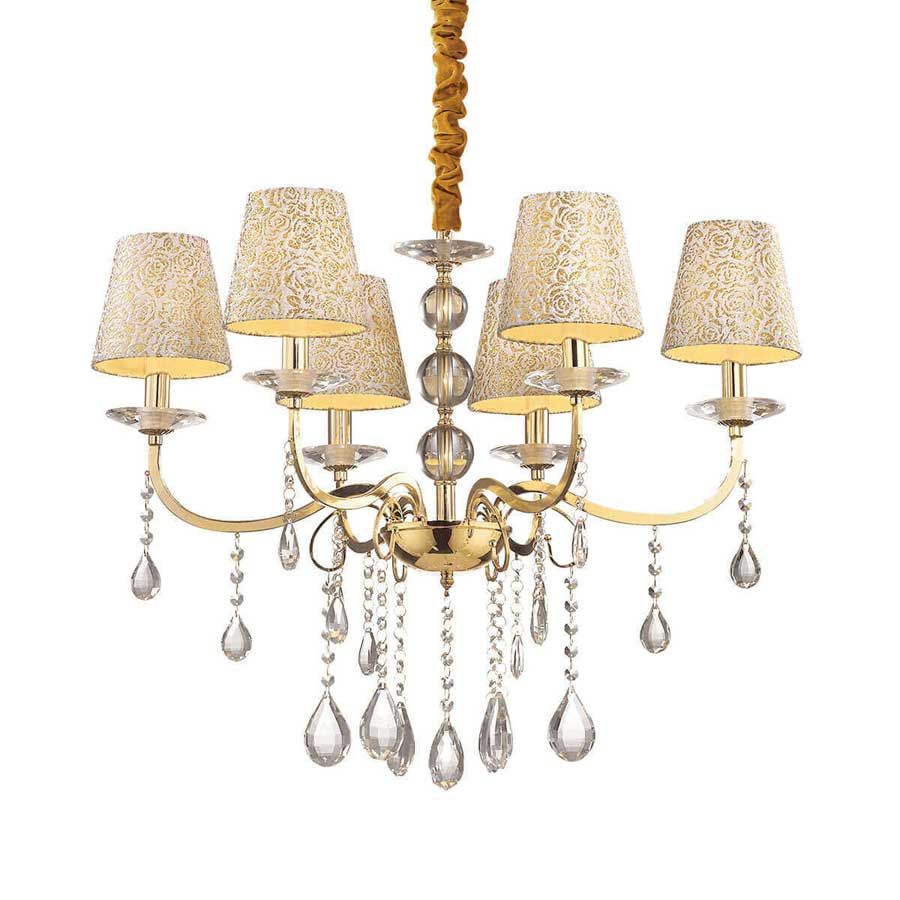 Люстра PANTHEON SP6 ORO (088068), IDEAL LUX - Зображення