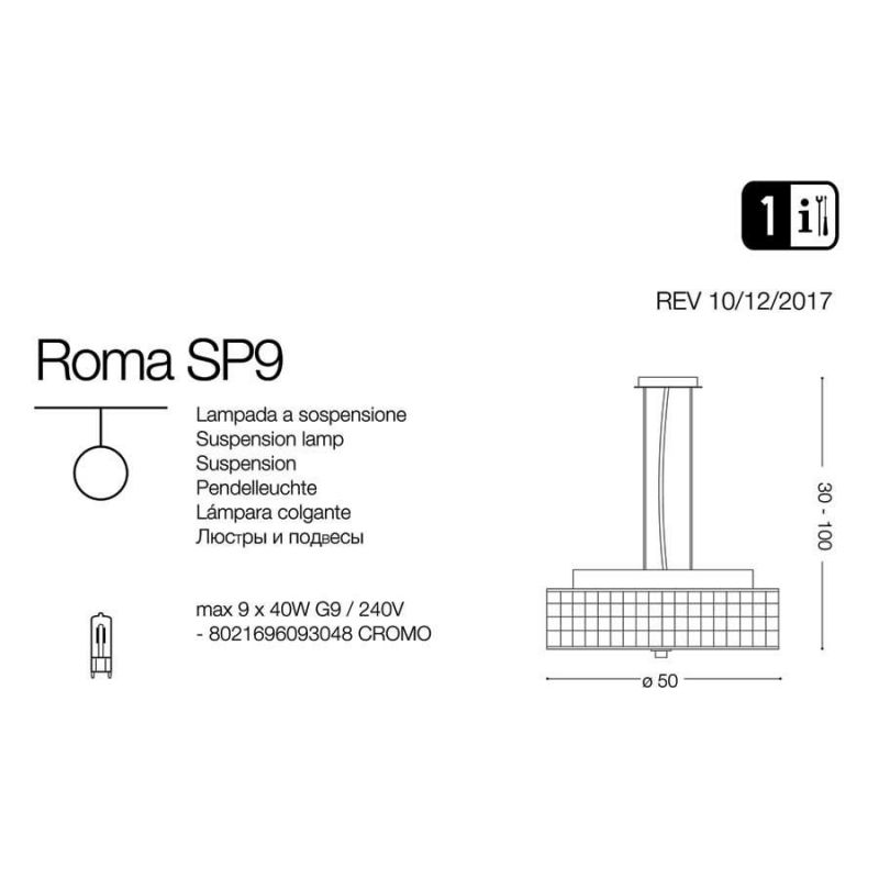 Люстра ROMA SP9 (093048), IDEAL LUX - Зображення 093048-.jpg
