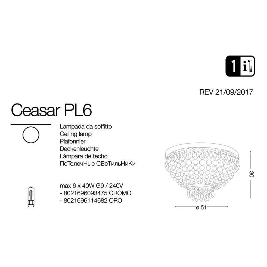 Світильник CAESAR PL6 CROMO (093475), IDEAL LUX - Зображення 093475--.jpg