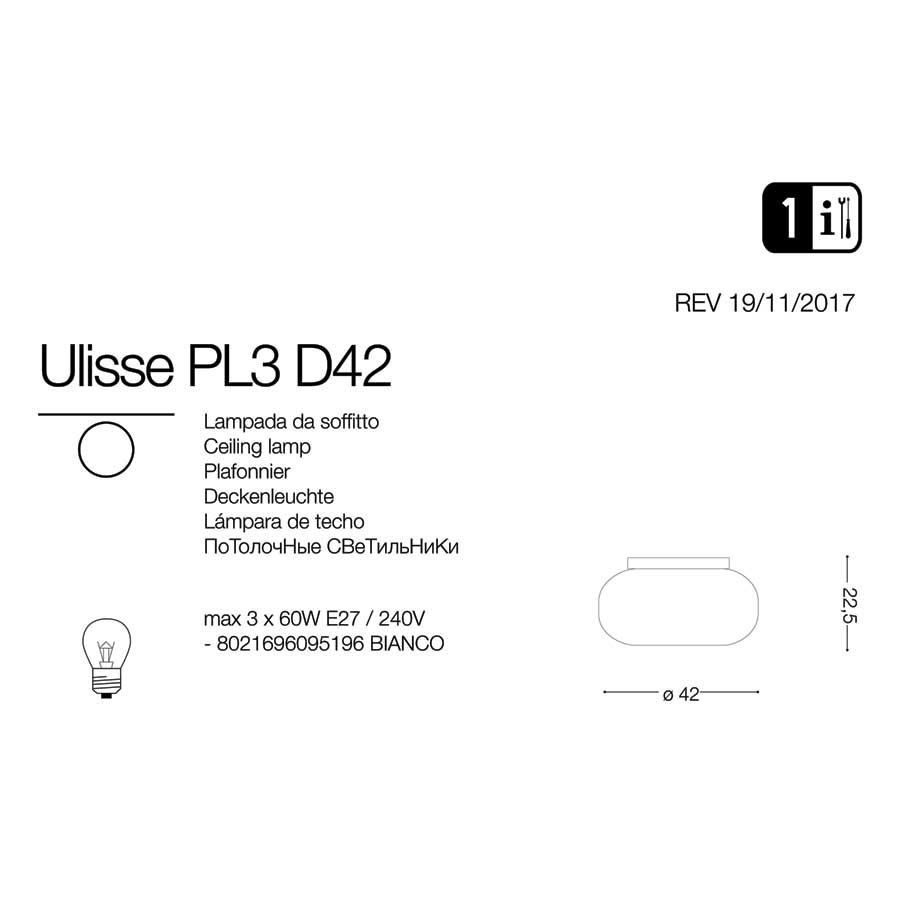 Світильник ULISSE PL3 D42 (095196), IDEAL LUX - Зображення 095196-1_.jpg