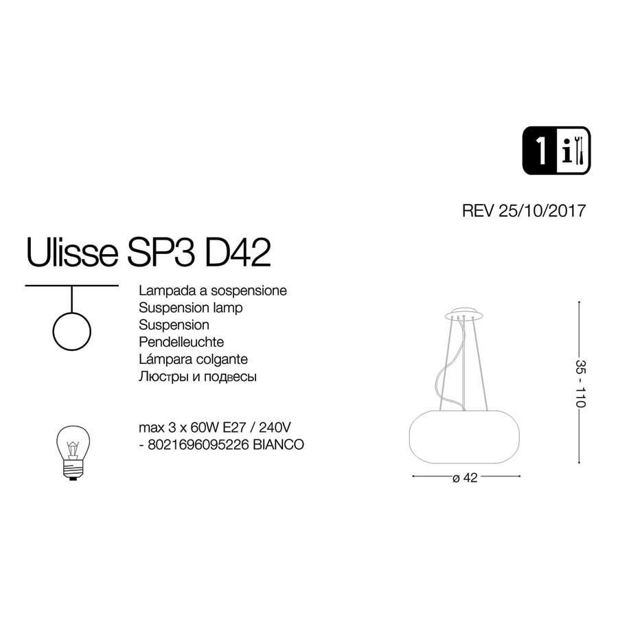 Люстра ULISSE SP3 D42 (095226), IDEAL LUX - Зображення 095226-1_.jpg