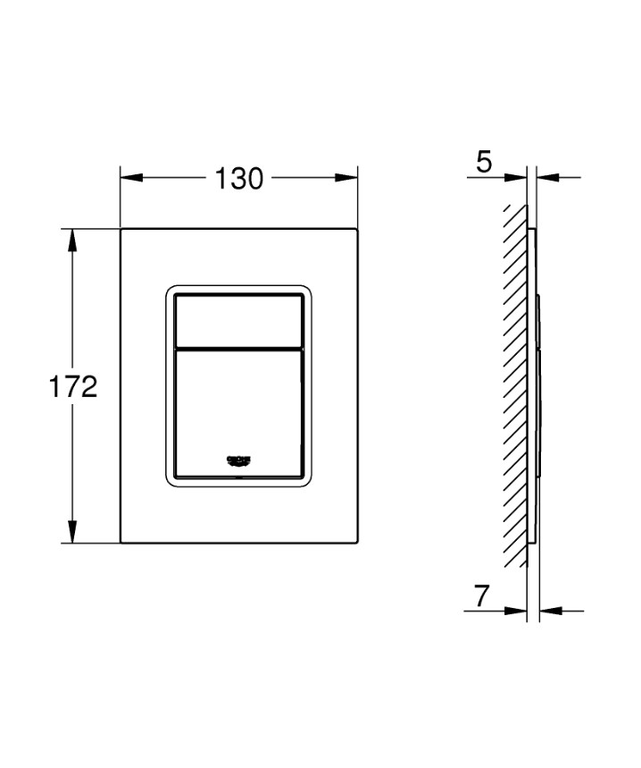 Кнопка зливу Skate Cosmopolitan S (37535000), Grohe - Зображення 0c367-37532.jpg