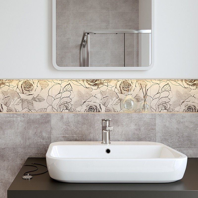 Декор Snowdrops Inserto Flower 200×600x8,5 Cersanit - Зображення 0dc74-cersanit-snowdrops-inserto-flower.jpg