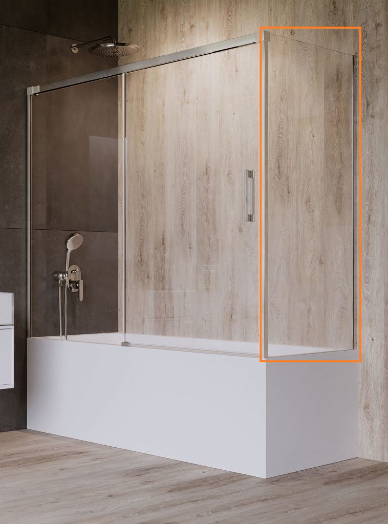 Стінка для ванни нерухома Idea PN S 80 R, RADAWAY - Зображення 10005070-01-01R.jpg