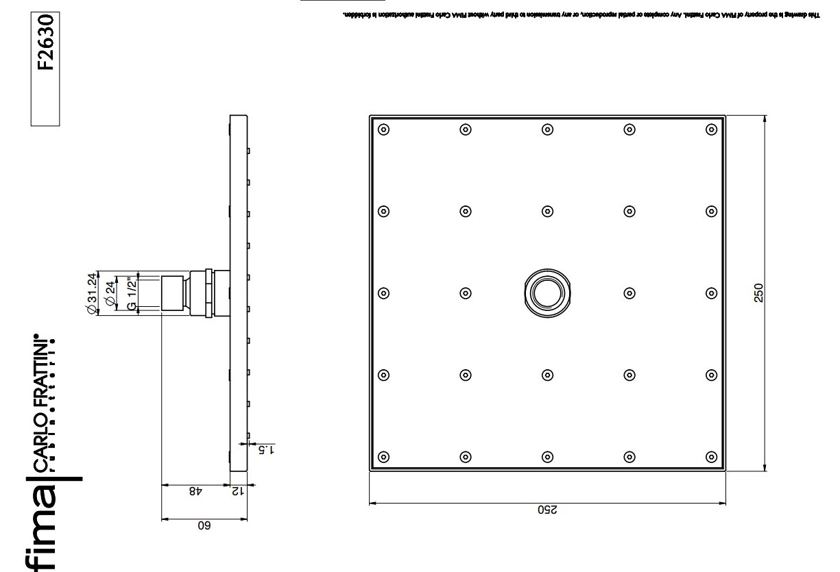 Верхній душ Wellness Brushed nickel F2630-2SN Fima - Зображення 100150493-e0e73.jpg