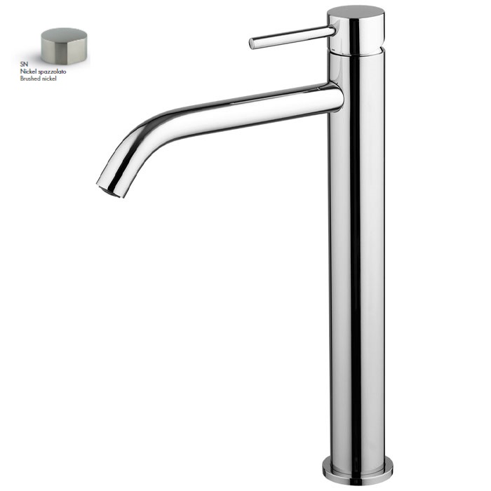 Змішувач для умивальника Spillo Up Brushed nickel F3031-HXSSN Fima - Зображення