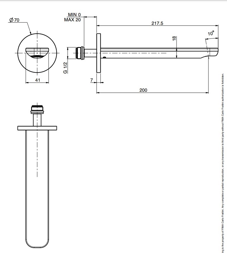 Вилив для ванни Wellness Black matt F2222NS Fima - Зображення 100209838-c8c94.jpg